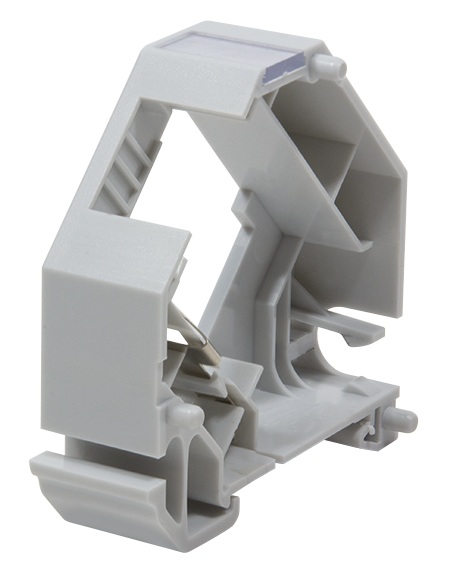 Produktbild MVT 200 182  -  Hutschienenadapter für ein Keystone Modul, anreihbar